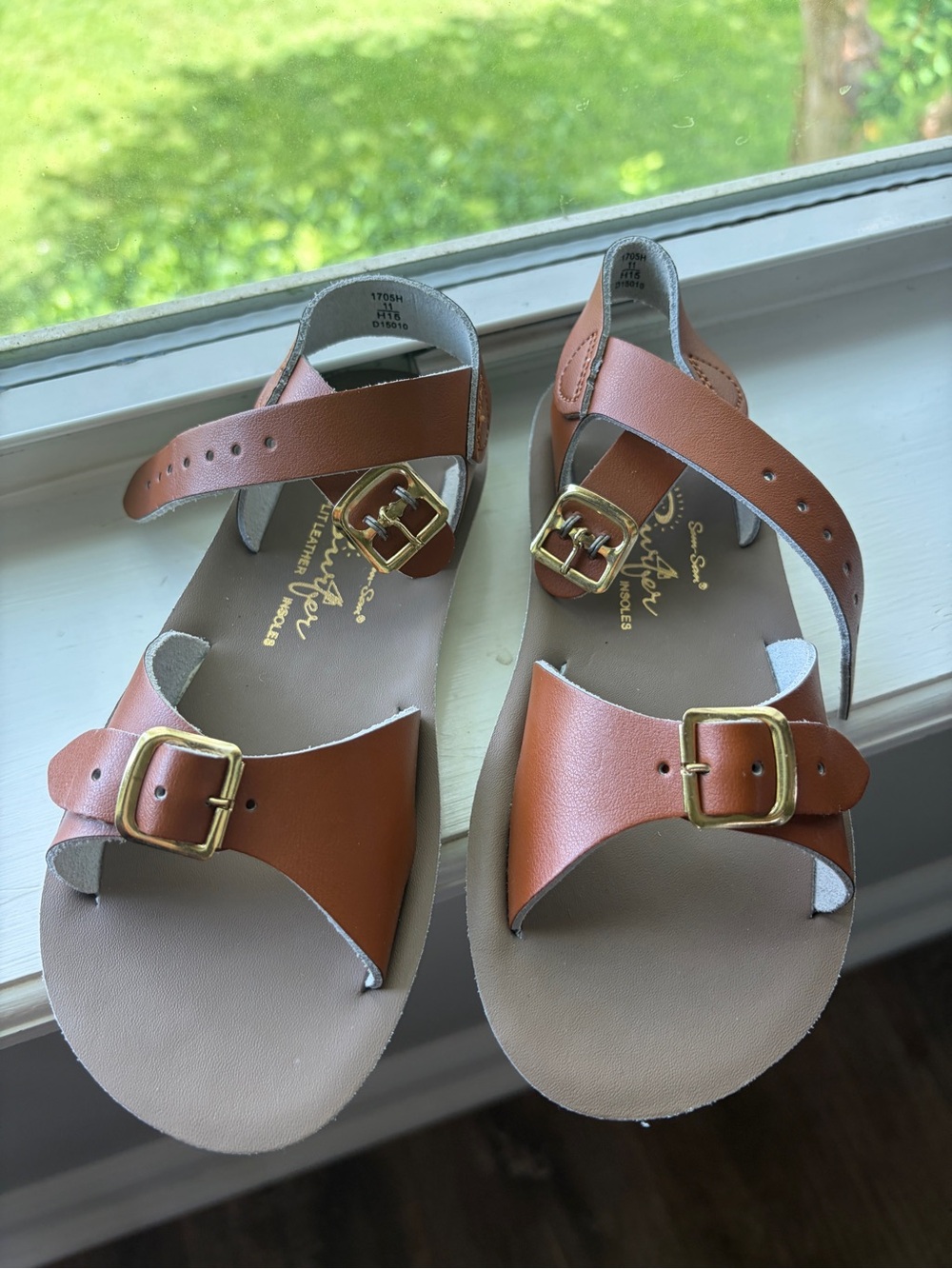 Child Sun-San Surfer leather sandals